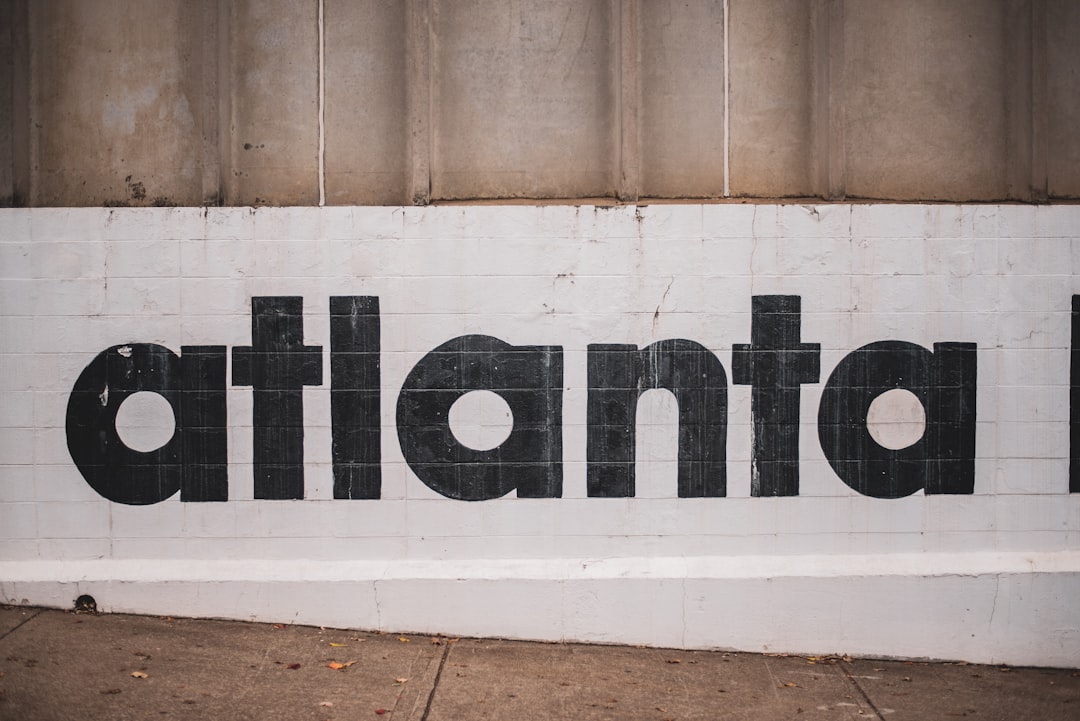 white and black Macon signage